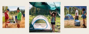 3 camping photos